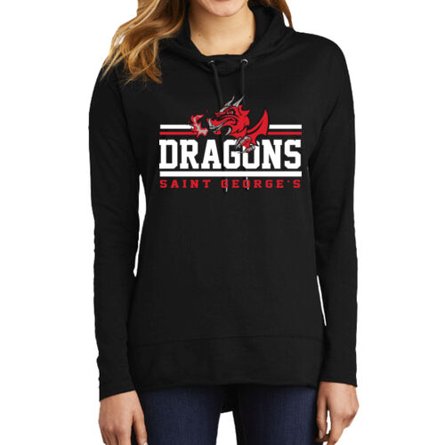 Ladies Lightweight Hooded Sweatshirt - Dragon Thumbnail