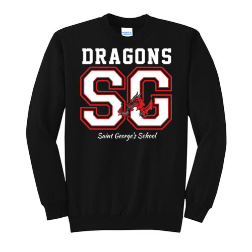 Adult Crewneck Sweatshirt - Black SG Thumbnail