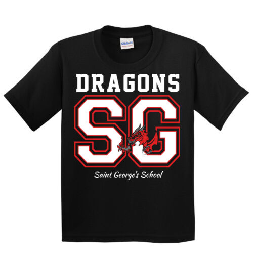 Youth Cotton Tee - Black SG Thumbnail