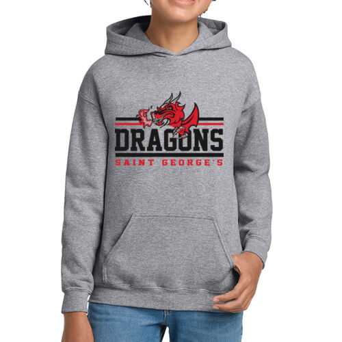 Youth Pullover Hoodie - Varsity Dragon Thumbnail